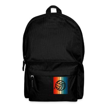 Retro Lines Water Polo - Backpack - black - Front