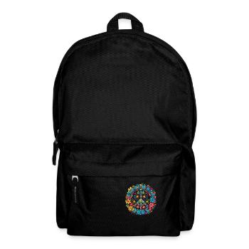 Flower Power Hippie Birthday - September 2005 - Backpack - black - Front