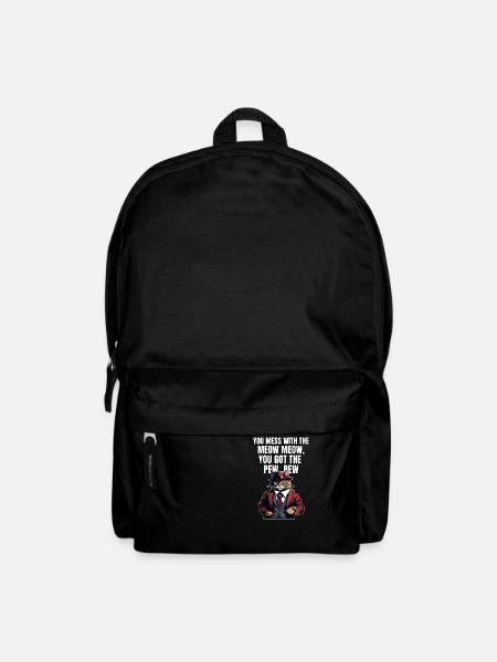 Katzen Katze Katzenshirt Katze Geschenkidee kitten - Rucksack - Schwarz