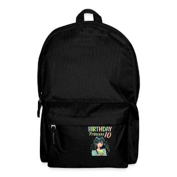 Anime Mandga Boba Bubble Tea 10. Geburtstag - Rucksack - Schwarz - Vorne