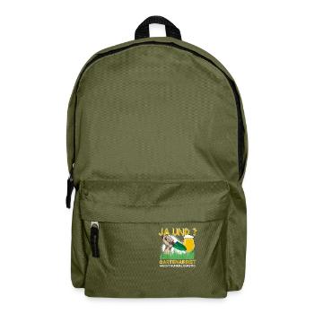 Ja und Gartenarbeit Macht Durstig für - Rucksack - Olivgrün - Vorne