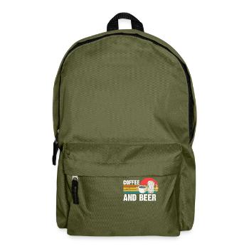 Coffee & Beer Retro - Backpack - olive green - Front