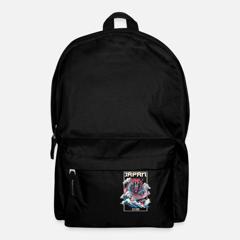 Tokio Asien 80er Japanischer Retro Drache Drachen - Rucksack - Schwarz