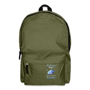 Birthstone September Sapphire - Backpack - olive green - Front