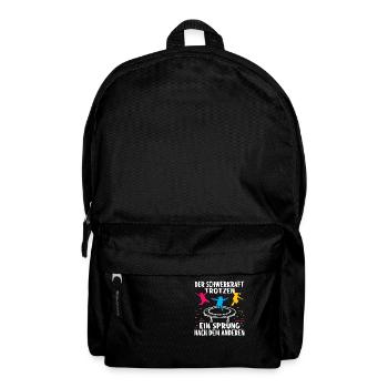 Trampolin springen Outdoor Indoor - Rucksack - Schwarz - Vorne