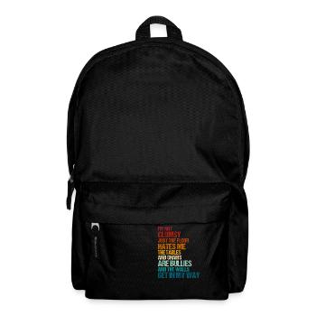 Retro Tollpatschige Sarkasmus Zitate - Rucksack - Schwarz - Vorne