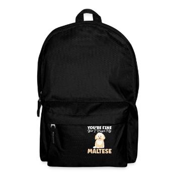 Cadeaux de propriétaire maltais - Sac à dos - noir - Devant