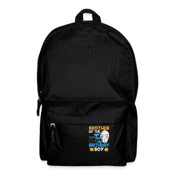 Brother of the birthday boy Funny paintball - Backpack - black - Front