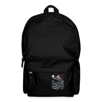 Moderne Kunst trifft Weihnachten Santa Claus - Rucksack - Schwarz - Vorne
