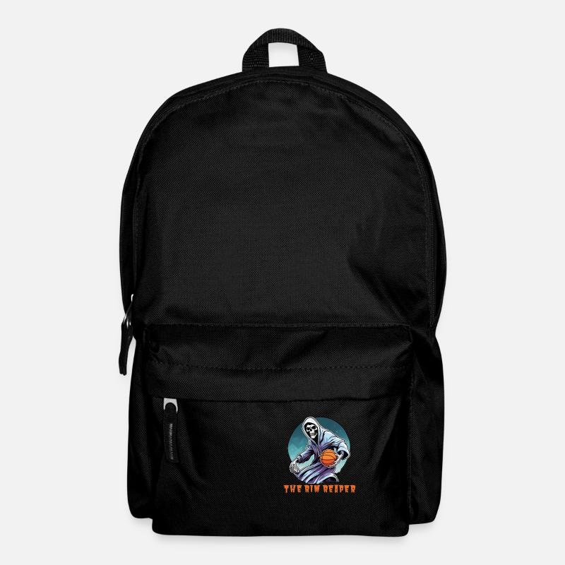 Funny Grim Reaper Playing Basketball - Backpack - black