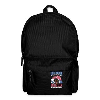 Lustiger Dackel Dachshund Rauhaardackel Hund - Rucksack - Schwarz - Vorne
