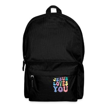 Jésus t’aime Groovy Vintage Christian - Sac à dos - noir - Devant