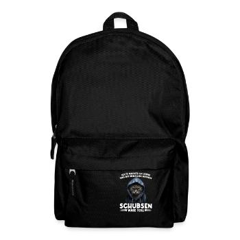 Gerne was mit Menschen machen schubsen wäre toll - Rucksack - Schwarz - Vorne