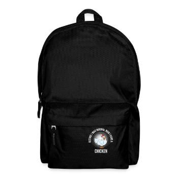 Lustiger Hühner Spruch Huhn - Rucksack - Schwarz - Vorne