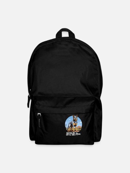 Hund Australian Cattle Dog - Rucksack - Schwarz