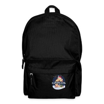 Toller Carlos Name mit Weihnachtsmütze im Weihnachtsthema - Rucksack - Schwarz - Vorne