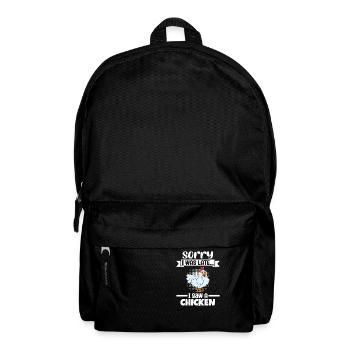 Lustiger Hühner Spruch Huhn - Rucksack - Schwarz - Vorne