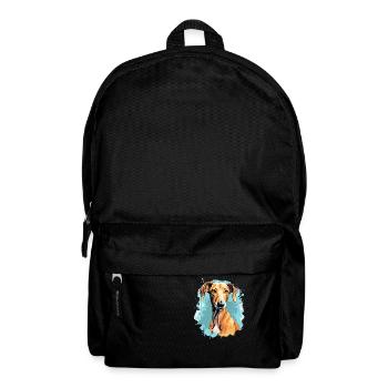 Chien Azawakh - Sac à dos - noir - Devant