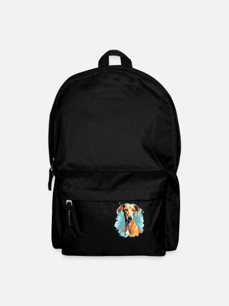 Hund Azawakh - Rucksack - Schwarz
