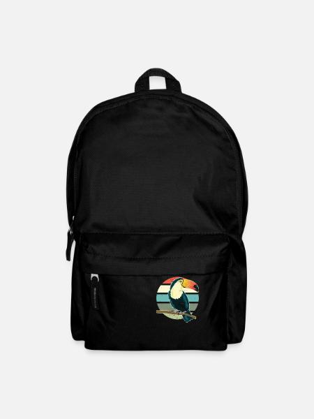 Tukan Wildtier Tier Vogel Retro Vintage Tukan - Rucksack - Schwarz