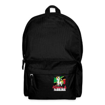 Flag of Saint Kitts and Nevis - Backpack - black - Front