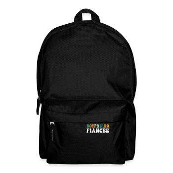 Couple Engagement Engaged Men Funny Fiancee - Backpack - black - Front