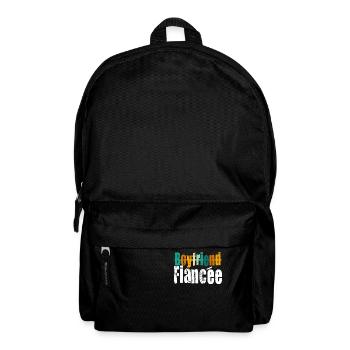 Couple Engagement Engaged Men Funny Fiancee - Backpack - black - Front