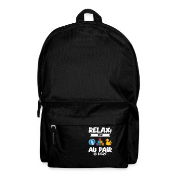 Au Pair Mädchen Kindergarten Nanny - Rucksack - Schwarz - Vorne