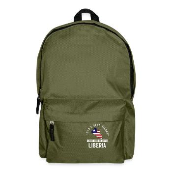Liberia Flagge Liberianer - Rucksack - Olivgrün - Vorne