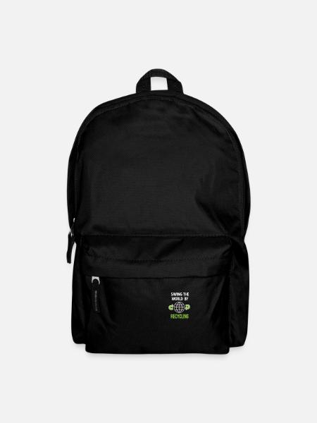 Rettung Des Planeten Durch Recycling Lustige - Rucksack - Schwarz