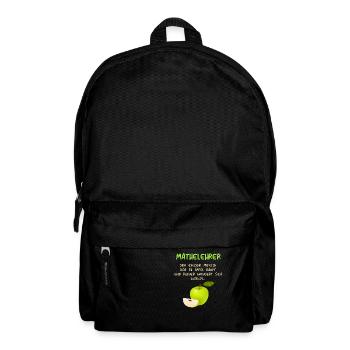 Mathematiker Mathematik Mathe Examen Lehramt - Rucksack - Schwarz - Vorne