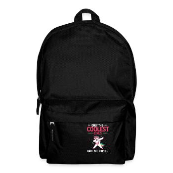 Tonsillectomy, recovery, tonsillectomy - Backpack - black - Front