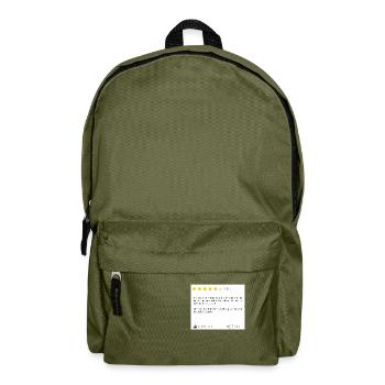 Lustige Tshirts | Lustige T-Shirts | Arbeit | fun - Rucksack - Olivgrün - Vorne