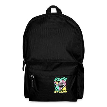 Death by ice cream | cool summer skull - Backpack - black - Front