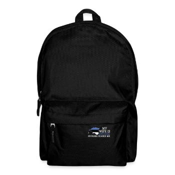 Nichts macht mir Angst Meine Frau ist estnisch - Rucksack - Schwarz - Vorne