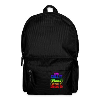 Some Call It Chaos We Call It Special Ed 4 - Rucksack - Schwarz - Vorne