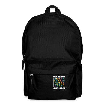 Back to School Types of Dinosaurs Alphabet - Backpack - black - Front