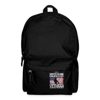 Proud Daughter of A Veteran USA Flag Proud Milita - Backpack - black - Front