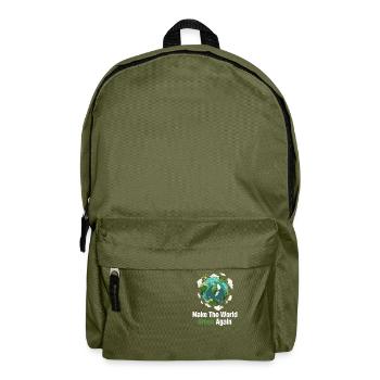 Make The World Great Again Protecting Climate Change - Backpack - olive green - Front