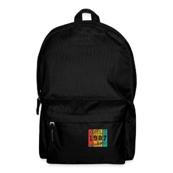 Geburtstag: Juli 1987 - Limited Edition Retro - Rucksack - Schwarz - Vorne