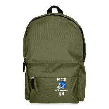 Fier Awesome Qb Quarterback Coup d’envoi de football - Sac à dos - vert olive - Devant