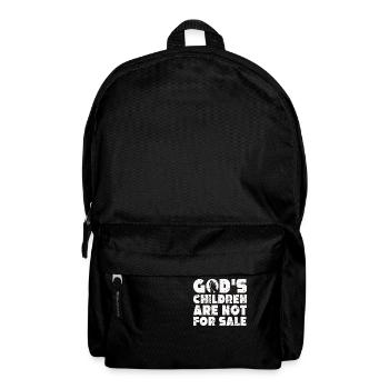 Gottes Kinder sind nicht käuflich zu erwerben - Rucksack - Schwarz - Vorne
