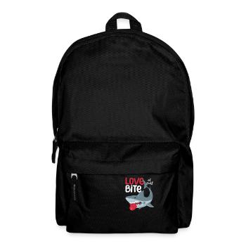 Liebe auf den ersten Biss Haie Lustiger - Rucksack - Schwarz - Vorne