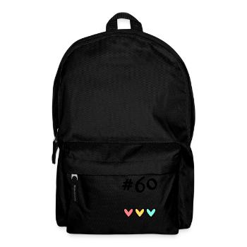 60. 60 YEARS. 60th ANNIVERSARY. 60TH BIRTHDAY. - Backpack - black - Front