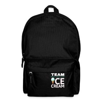 Team Mint Choc Crème glacée Cornet Crème glacée Crème glacée - Sac à dos - noir - Devant