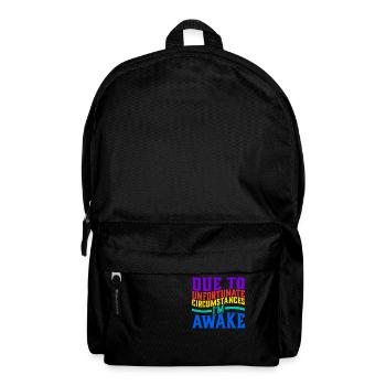 En raison de circonstances malheureuses, je suis éveillé 5 - Sac à dos - noir - Devant