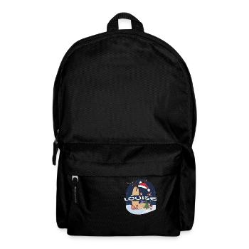Toller Louise-Name mit Weihnachtsmütze im Weihnachtsthema - Rucksack - Schwarz - Vorne