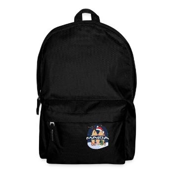Awesome Maria Name w Santa Hat in Xmas Theme - Backpack - black - Front