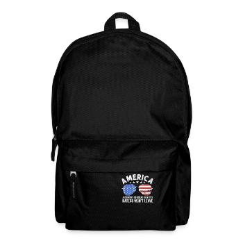 America A Country So Great US Patriotic - Backpack - black - Front