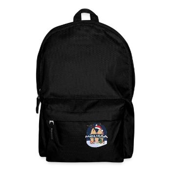 Tolle Melissa Name mit Weihnachtsmütze im Weihnachtsthema - Rucksack - Schwarz - Vorne